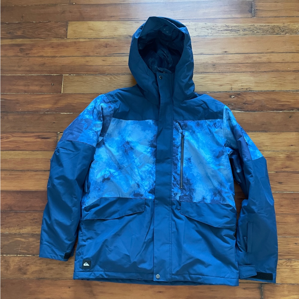 Quiksilver Men's Mission Printed Block Snow Jacket - XL